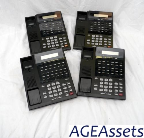 Nec tie nitsuko 124i 384i nec 92763a 92763 28b lcd display system phones (lot 4) for sale