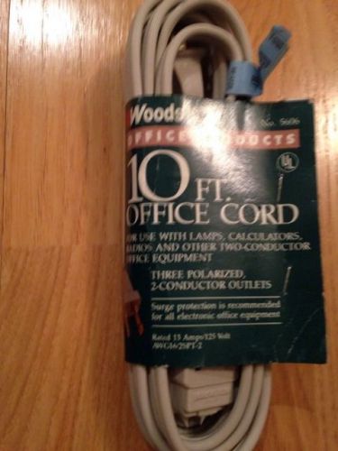 10 Foot Outlet Office Cord Gray