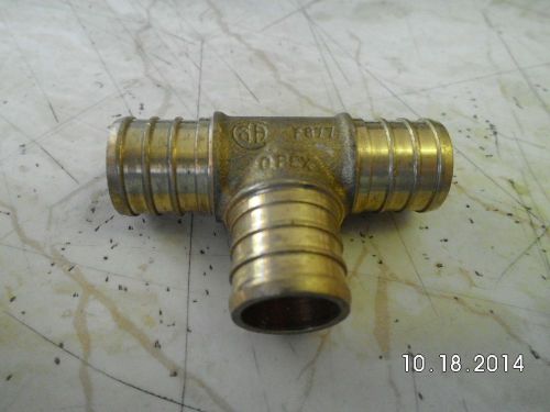 3/4&#034; pex tee - brass crimp fitting for sale