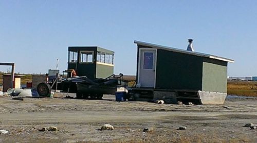 24 foot ocean gold dredge nome ak 12x16 cabin two trucks, trailers, 4wheeler, for sale