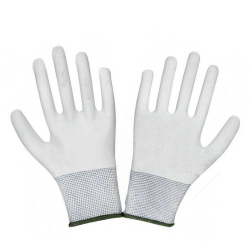 12 Pairs White Men&#039;s Construction Work Glove Gloves Gardening Safety LYRC0003