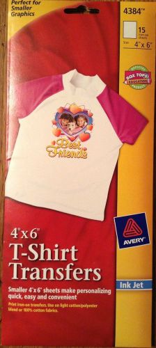 Avery 4384  4 x 6 Light  T Shirt Transfers