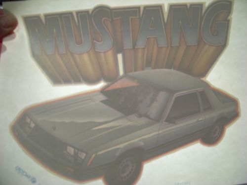 &#034;Mustang #2&#034;  T-shirt  Transfer (Iron-on heat transfer only)