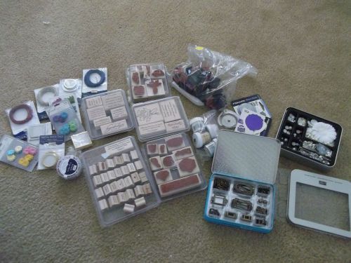 Stamping kit lots of wonderful pads,powders,paints etc. for sale