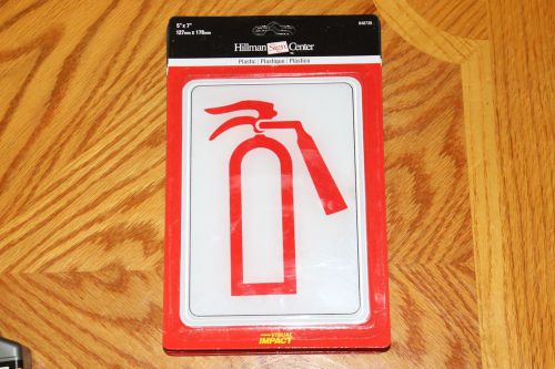 The Hillman Group 5&#034; x 7&#034; Fire Extinguisher Sign- 848739
