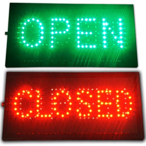 Open Closed 2 in 1 bright LED store shop Sign close neon Bar Cafe Pub Light mart