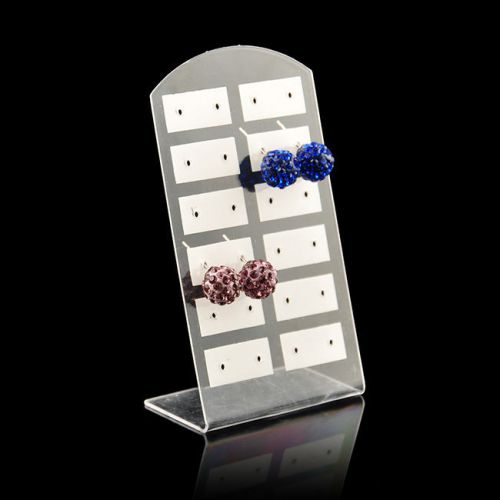 12 Pair Earrings Display Stand Organizer Jewelry Holder Showcase Rack 5pcs/set w