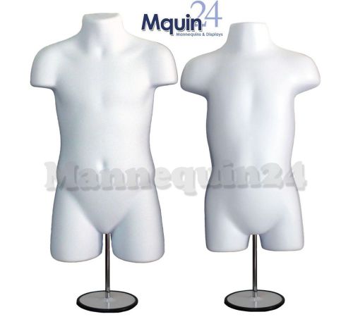 White child and toddler body mannequin form w/stand +hook for hanging pants for sale
