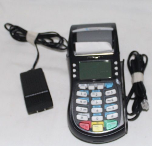 LN  HYPERCOM T4220 CC TERMINAL PLUS P1300 KEYPAD!