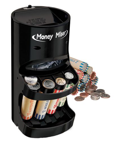 Money Miser Motorized COIN SORTER Wrap Bank Magnif 6203 Seperate Roll Sort NEW