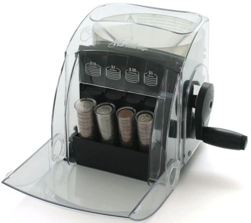 Portable sort &#039;n save manual coin sorter change counting machine home office new for sale