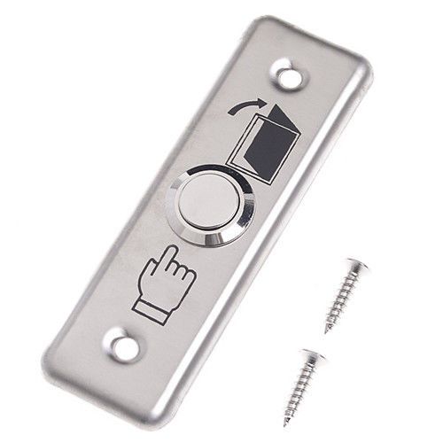 Door Switch Stainless Steel Door Exit Push Release Button for Access Control