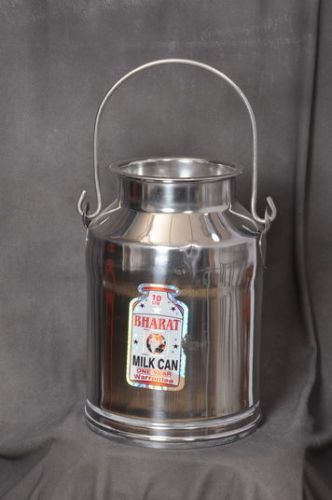 Steel milk can pot jug for dairy farm 10 litre/10 qt/2.50 gallons milk storage for sale