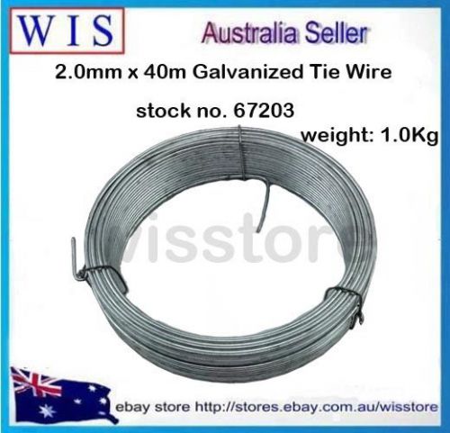 Galvanised tie wire 1kg-2.0mm x 40m-light tie wire fencing wire for mesh-67203 for sale
