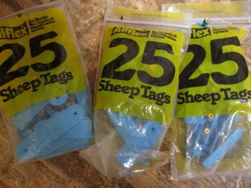 ALLFLEX SHEEP TAGS MALE 25 blank BLUE