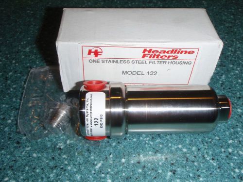 United filtration/headline filters model 122 stainless steel filter housing for sale