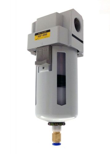 PneumaticPlus SAF4000M-N04BD Compressed Air Particulate Filter, 1/2&#034; NPT, Auto
