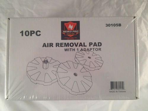NEIKO 10 PC ERASER AIR REMOVAL PADS WITH ADAPTER 30105B