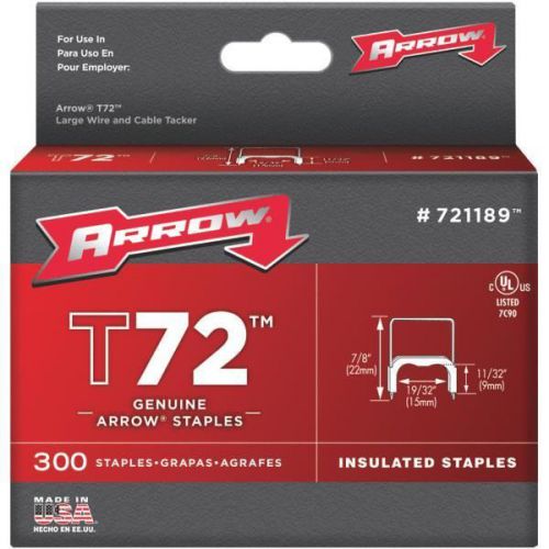 Arrow Fastener 721189 Insulated Staples-11/32 INSULATED STAPLE