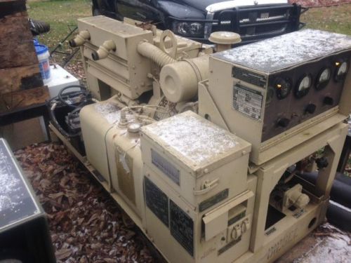 Military portable generator 10kw w/ batteries only 54 hours! for sale