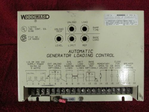 WOODWARD 9905-096 J  AUTOMATIC GENERATOR LOADING CONTROL USED GOOD TAKEOUT