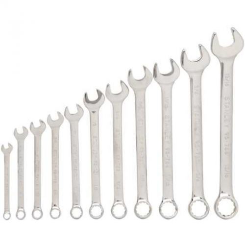 11Piece Combo Wrench Set SAE 94-385W Stanley Adjustable Wrenches Stanley 94-385W