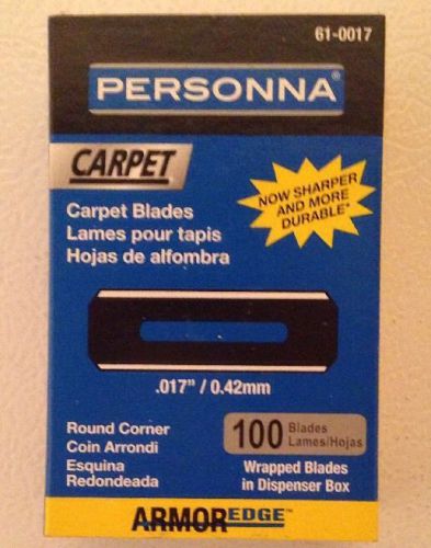 Personna ArmorEdge 61-0017-0000  Round Corner Heavy Carpet Blades
