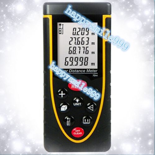 New handheld digital laser distance pointer  rz70 70m range finder tape measure for sale