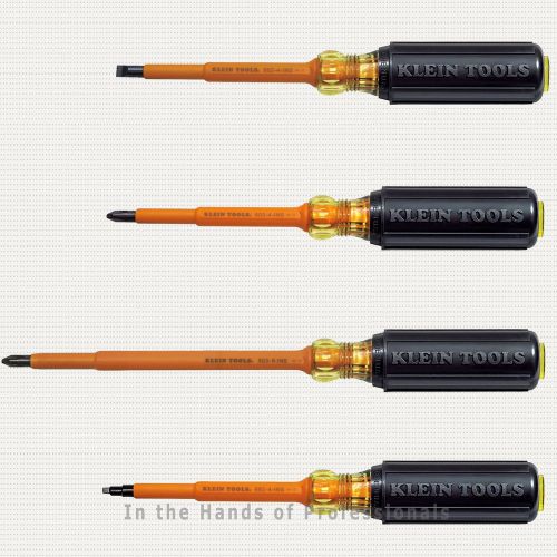 Klein 602-4-ins + 603-4-ins + 633-7-ins +662-4-ins 4pc insulated screwdriver kit for sale