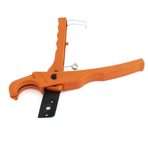 Spring Loaded PVC Tubing Hose Pipe Cutting Plier Tool Orange 21cm Length