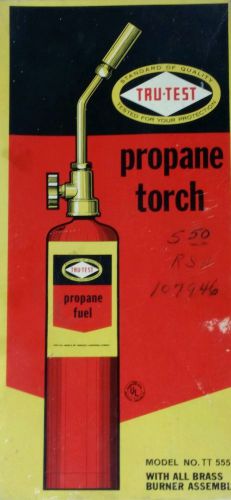 RARE Vintage Tru-Test TT 555 Propane Torch Kit IN BOX