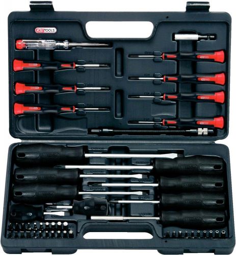 Ks tools screwdriver set complete 50 pc bit set mechanic kit in case repair tool