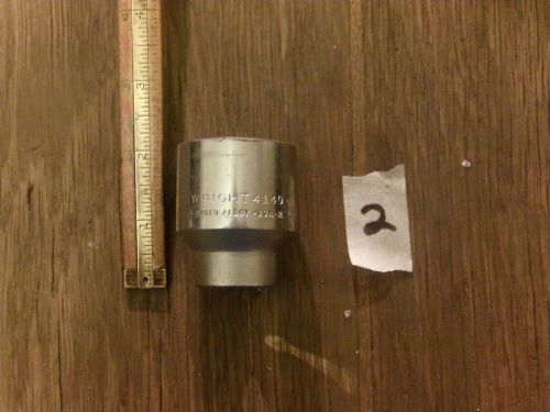 WRIGHT 1/2&#034; DRIVE 12 POINT SOCKET,SIZE-1&#034;1/4,#4140,FORGED ALLOY