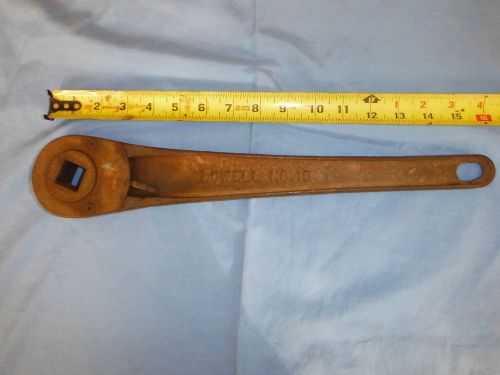 Vintage Lowell No. 16 Square Ratcheting Wrench