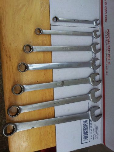 Snap on Tools 7 PIECE STANDARD  DRIVE WRENCH SET OEX