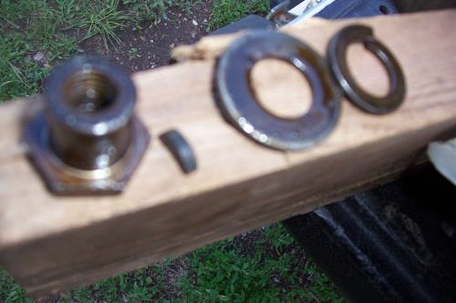 Original fairbanks morse r &amp; rv  base mount magneto nut, washers hit miss engine for sale