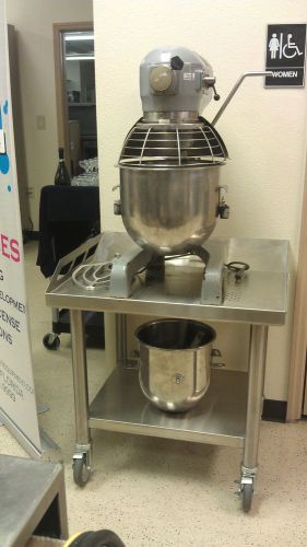 Hobart a200t 20qt mixer with attachments and bowl guard for sale