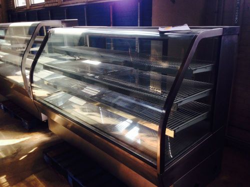 Custom Cool CGB77DRY Curved Glass Stainless Steel DRY Display Lighted Case