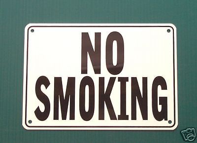&#039;&#039;NO SMOKING&#039;&#039; WARNING SIGN,   METAL, 10&#039;&#039;X7&#039;&#039;, NEW