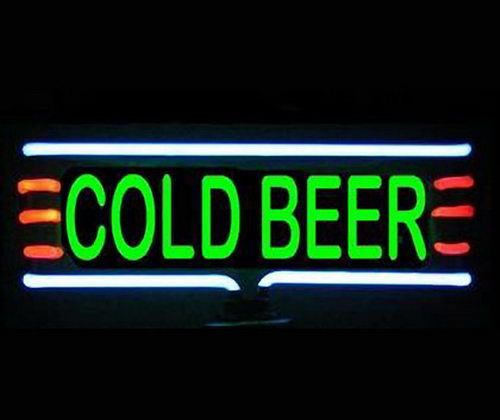 Cold beer neon sculpture for sale