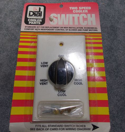 DIAL TWO SPEED 6 POSITION RSK-2 EVAPORATIVE COOLER SWITCH 7112  NOS