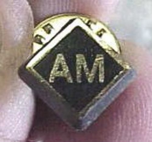 Assistant Managers &#034;AM&#034; Lapel Pins, Bag of 10