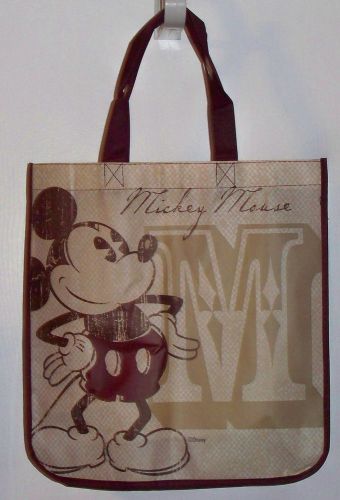 MICKEY MOUSE TOTE BAG. BEACH BAG. GROCERY BAG. ORIGINAL MICKEY IN SEPIA TONE