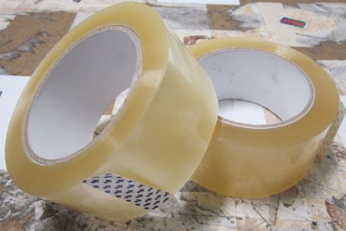Lot 2, 2&#034; Packing Tapes 110 YDS 48mm x 100M Clear 1.8MIL Package Seal Shipping
