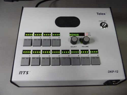 (1x) rts telex dkp-12 - 12-position desktop matrix key panel intercom system for sale