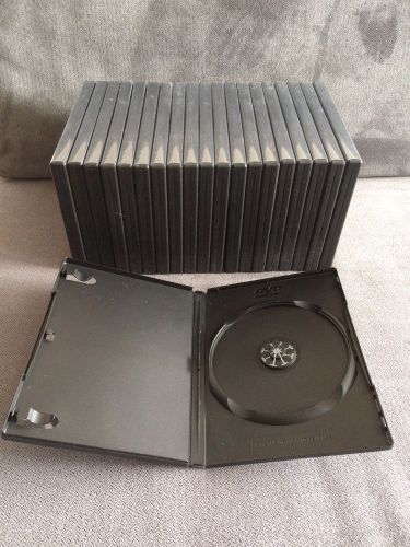 Media Slim DVD CD Cases (20 ct, Black)