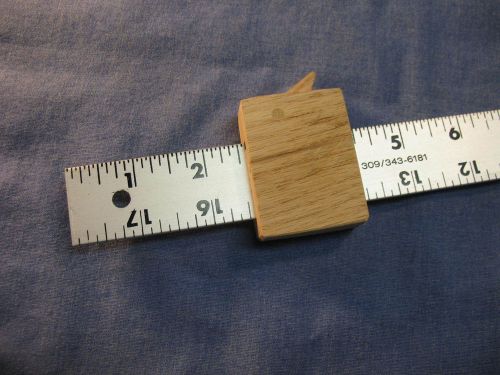Measuring gauge, ruler accessory, place holder, with lever clamp