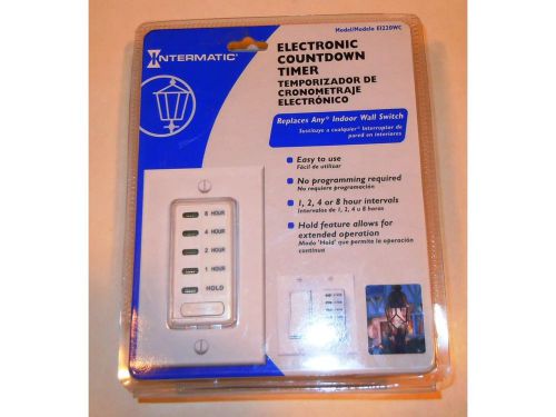INTERMATIC Electronic Countdown Timer EI220WC White NEW IN PACKAGE