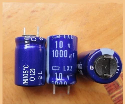 5 pieces 1000UF 10V  10V1000UF LXZ 10*16 high-frequency low-impedancen capacitor