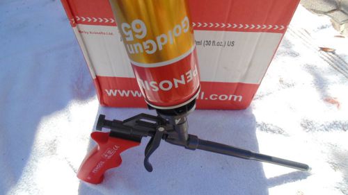Foam gun applicator &amp; box of 12 touch penosil goldgun sealant foam 30 oz cans for sale
